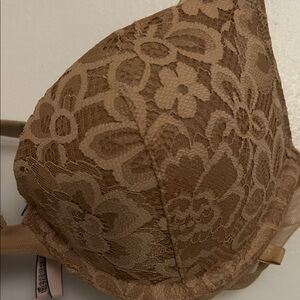 Victoria's Secret Floral Lace Bra in Brown